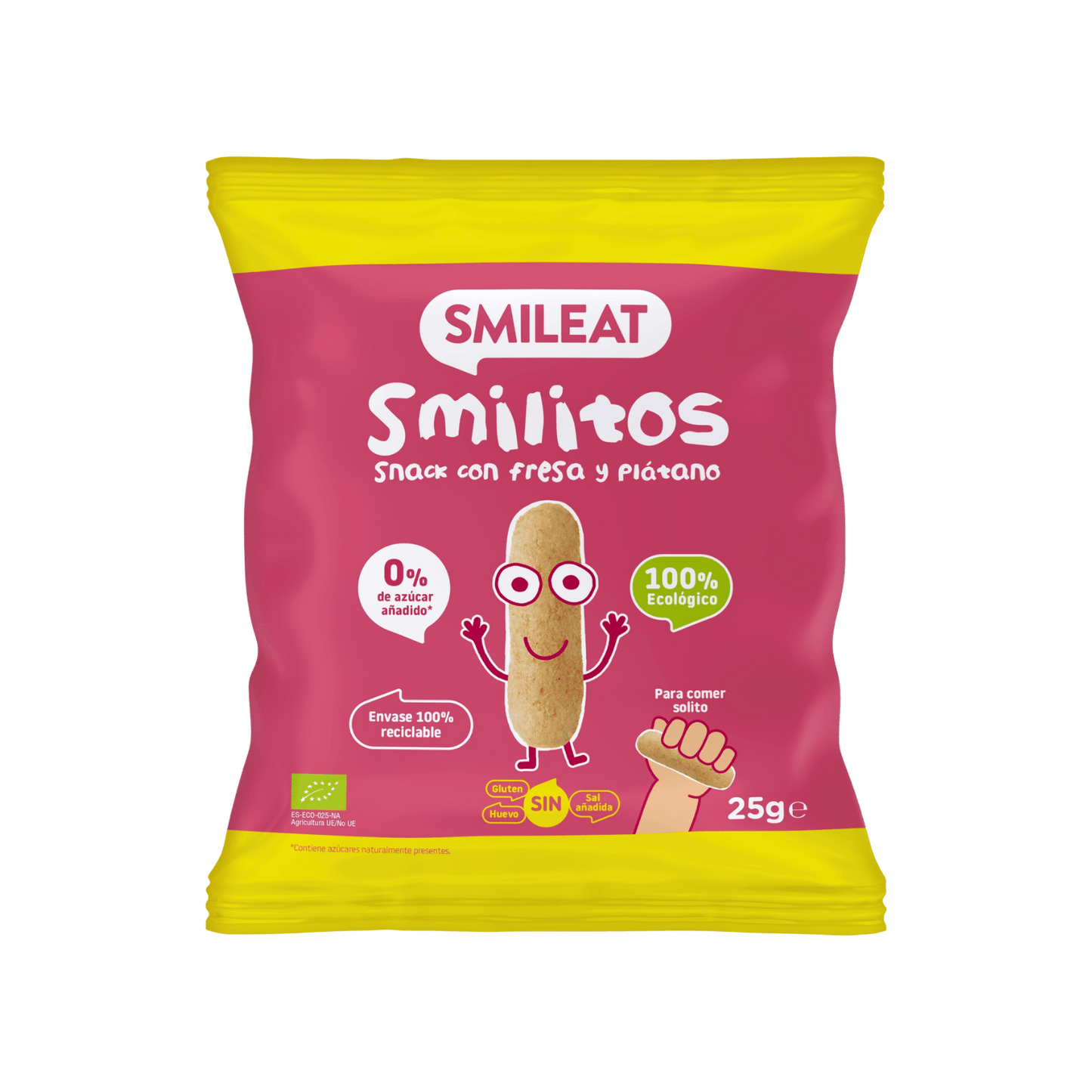 Gusanitos Smilitos con Fresa y Plátano