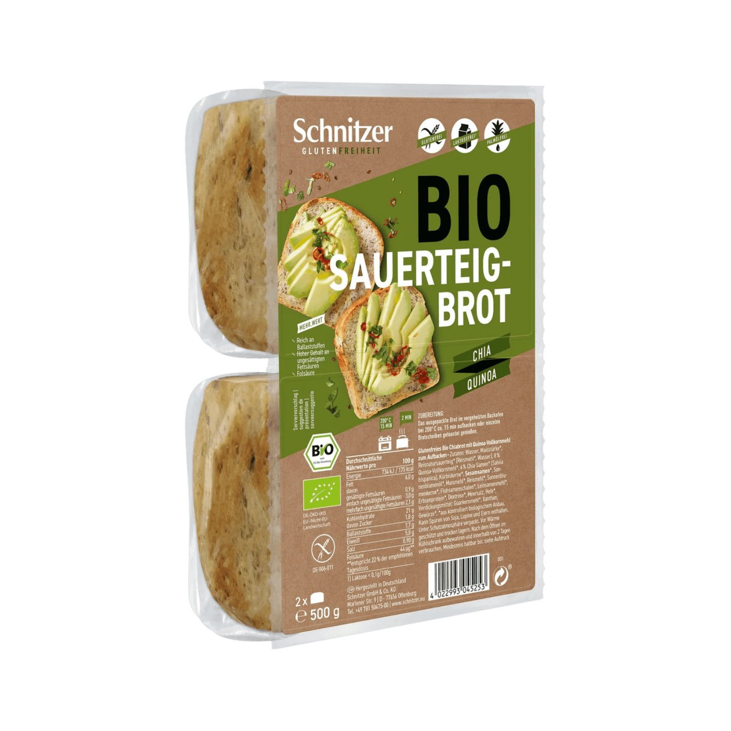 Pan de Molde de Chia y Quinoa