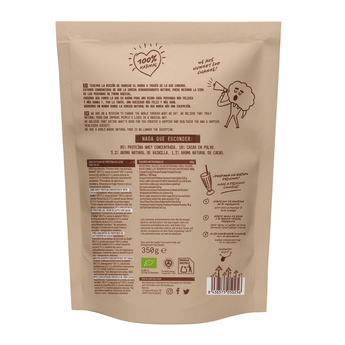 Proteína Whey Choco Bio Natruly