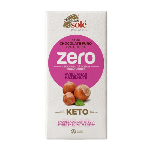 Chocolate Negro 72% Avellana Keto Solé