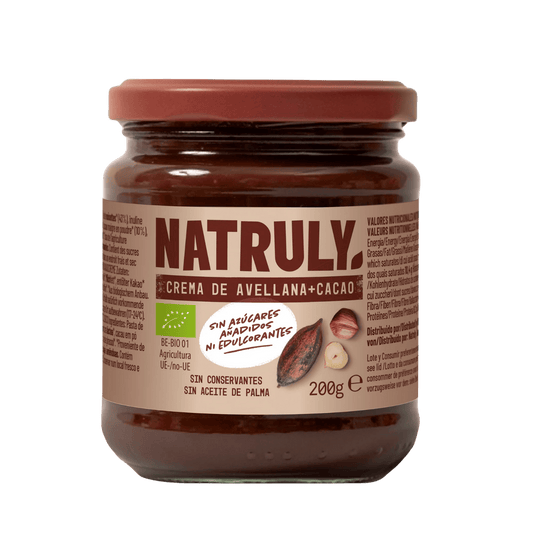Crema de Avellana Cacao 200gr BIO - Natruly