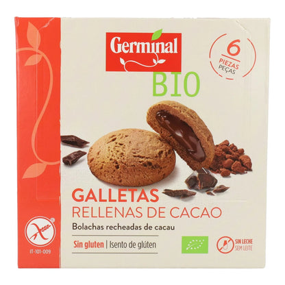 GALLETAS RELLENA CACAO S/G BIO GERMINAL