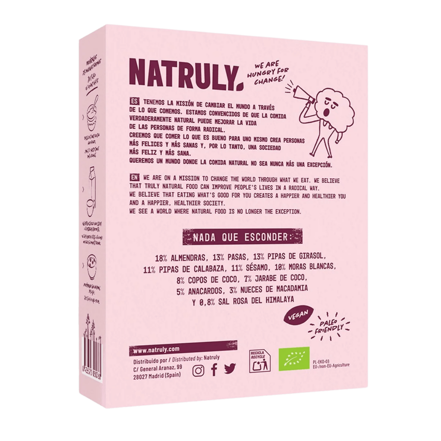 Granola Moras y Pasas Bio Natruly