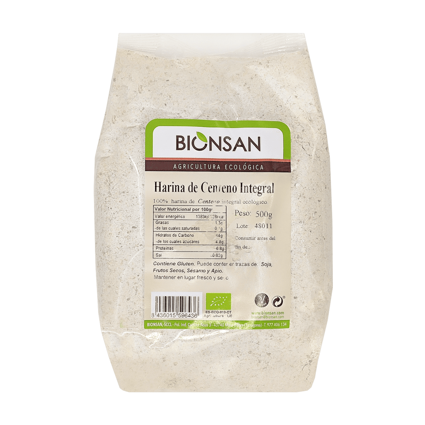 Harina de Centeno Integral 500gr