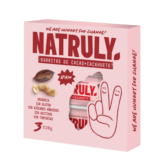 Pack 3 Barritas Cacao Cacahuete Bio