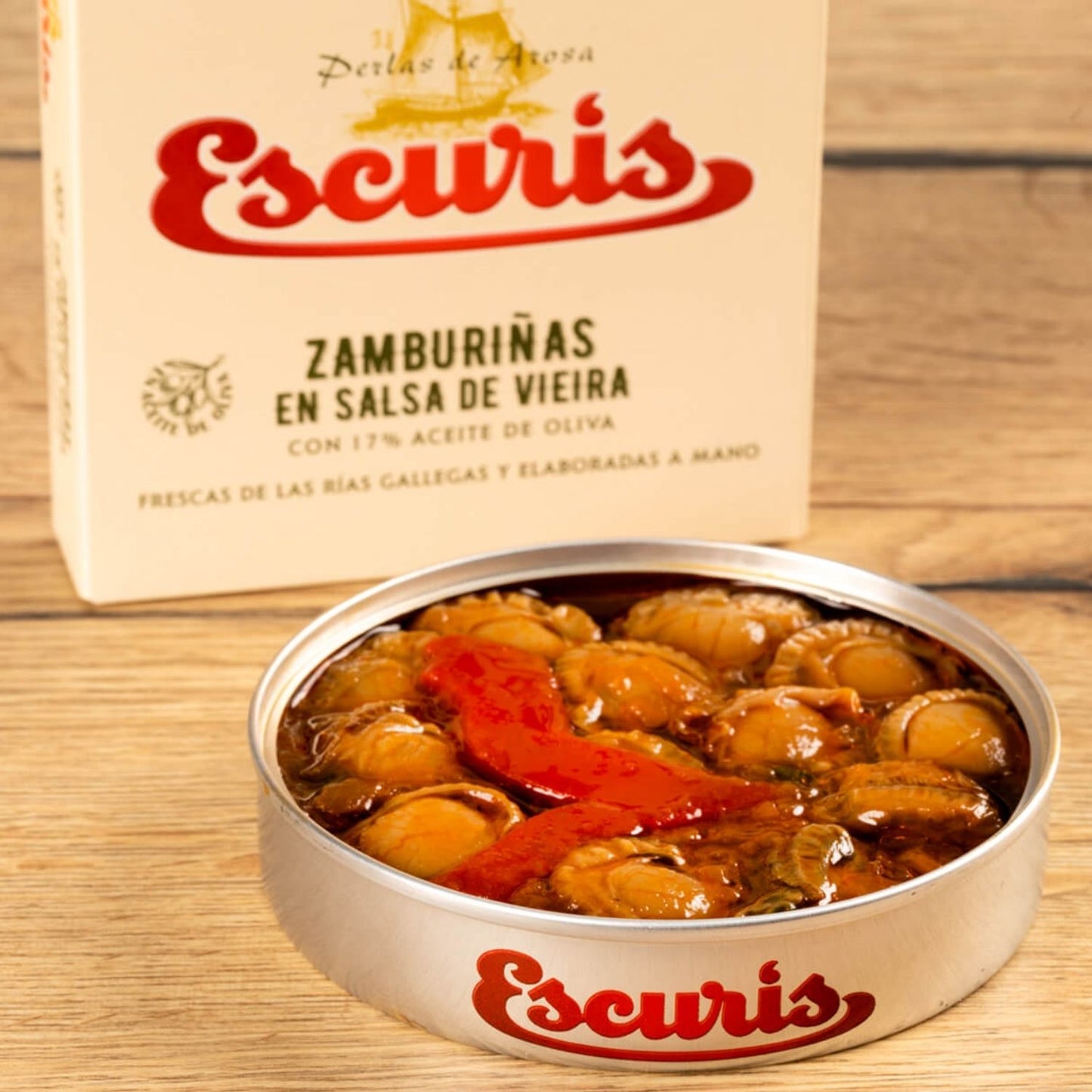 Zamburiñas en Salsa de Vieira - Escurís