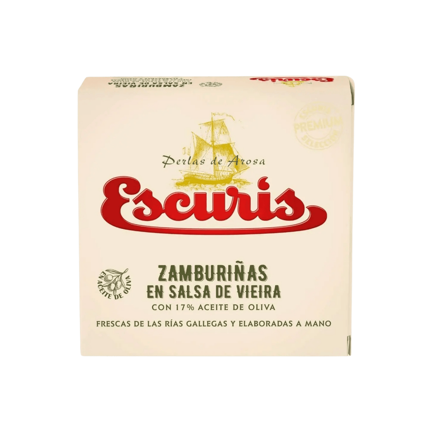 Zamburiñas en Salsa de Vieira - Escurís