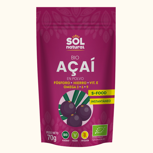 Açaí en polvo Sol Natural