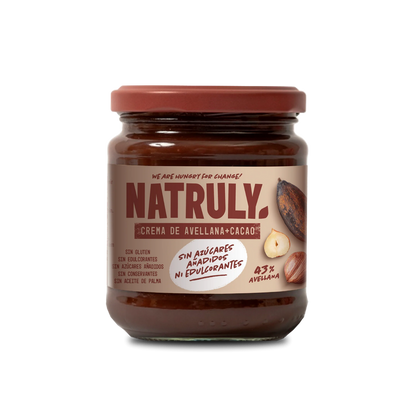 Crema de Avellana Cacao Natruly 285gr.