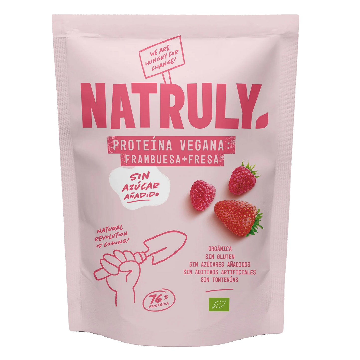 Proteína Vegana Fresa Frambuesa Bio Natruly