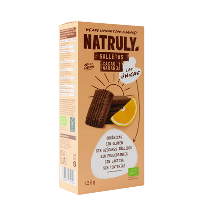 Galletas Cacao Naranja Bio Natruly