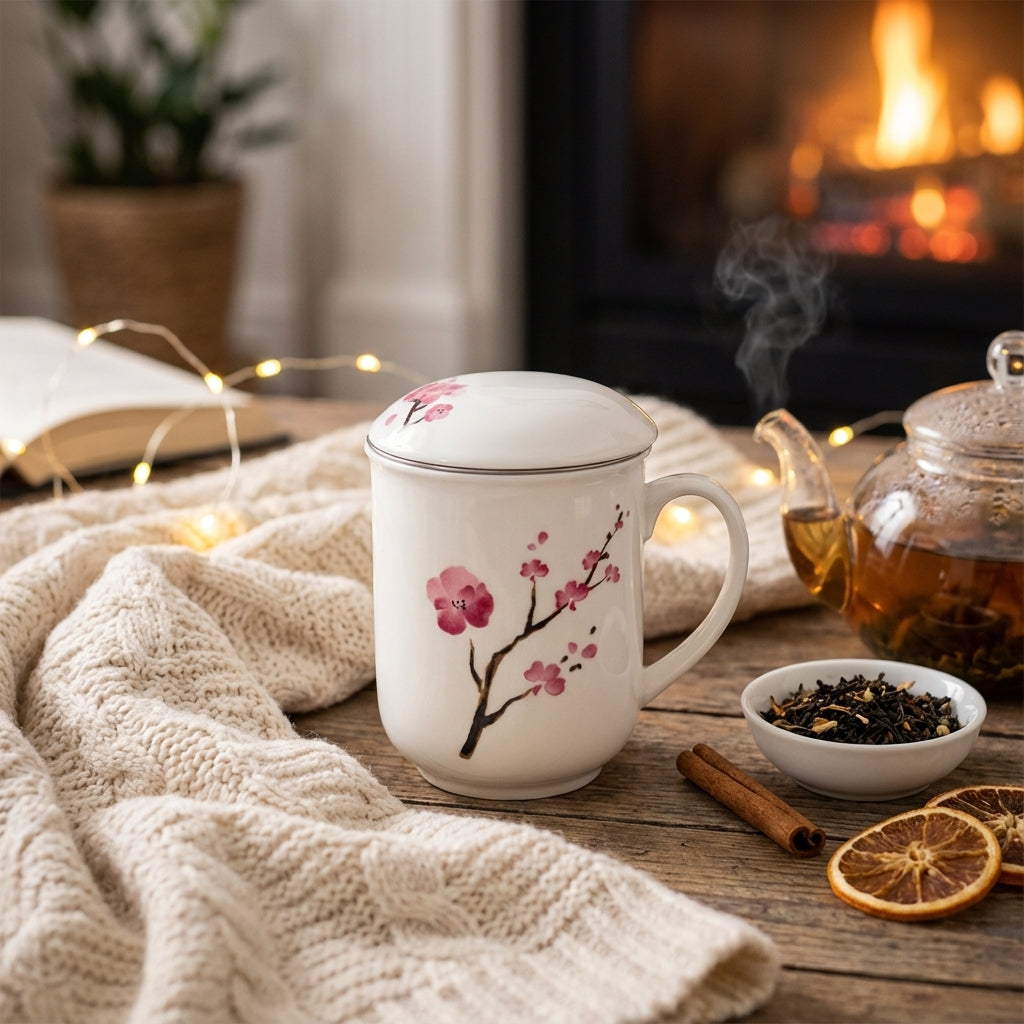 TAZA CHERRY BLOSSOM PORCELANA 0.38L