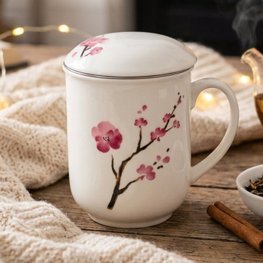 TAZA CHERRY BLOSSOM PORCELANA 0.38L