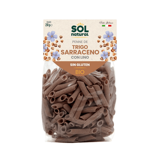 Macarrones Trigo Sarraceno Lino Sol Natural
