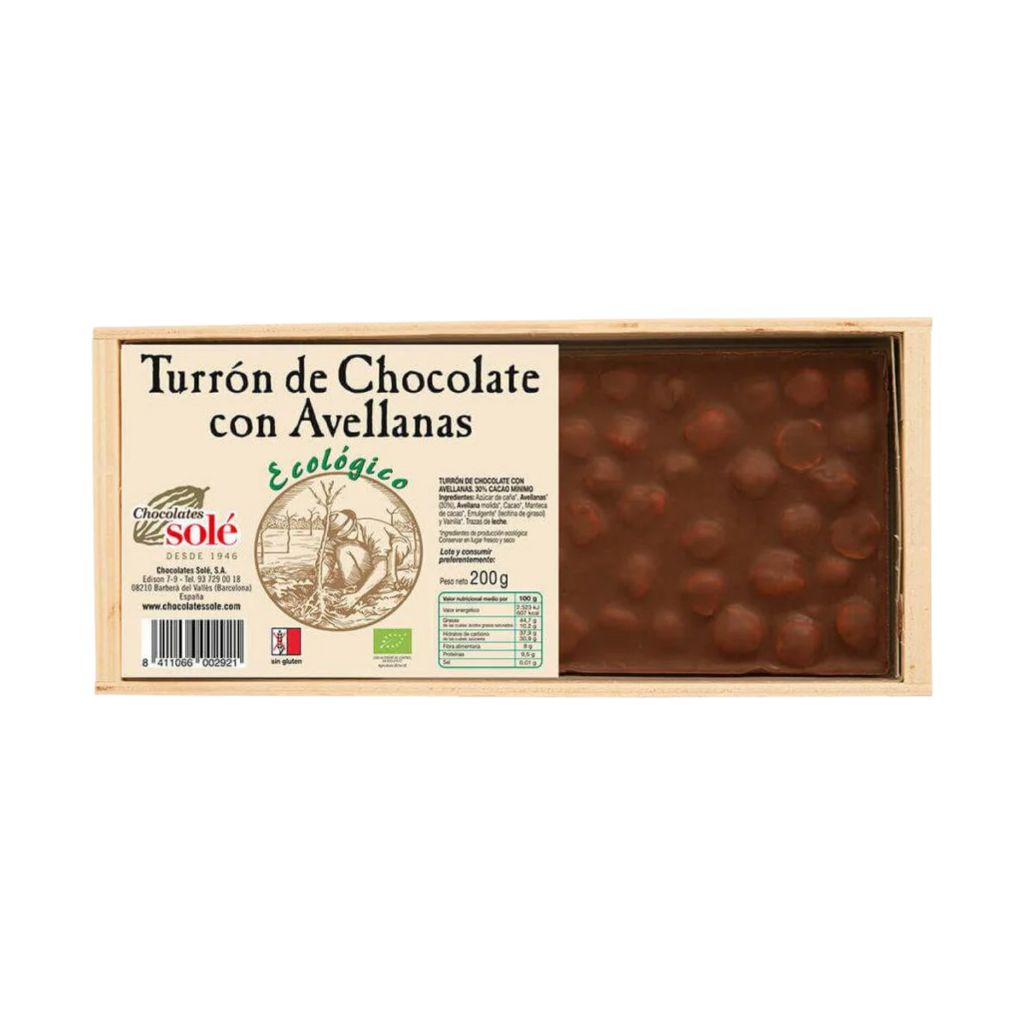 Turrón Choco Avellanas Eco Solé
